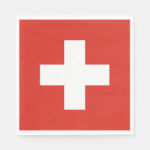 Switzerland Flag Napkin