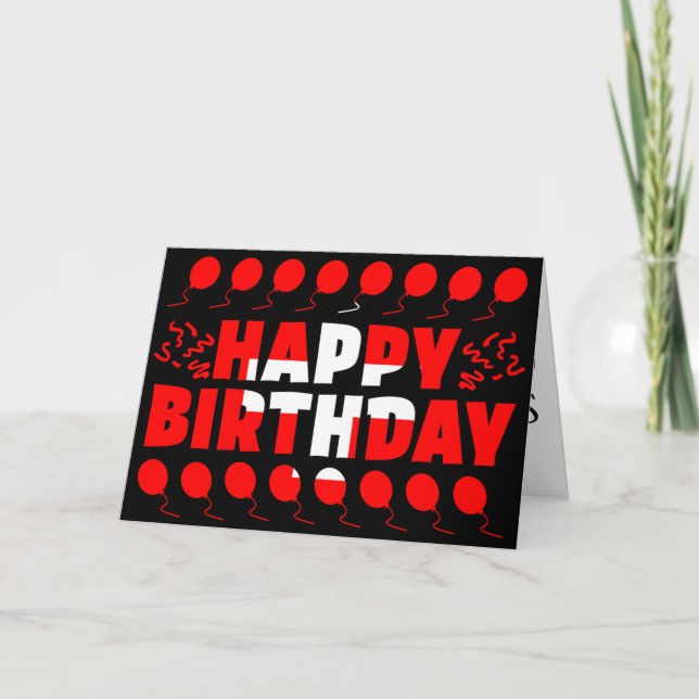 Switzerland Flag Patriotic Birthday Card (Front)