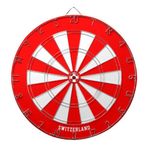 Switzerland Flag Patriot's Bullseye Dartboard