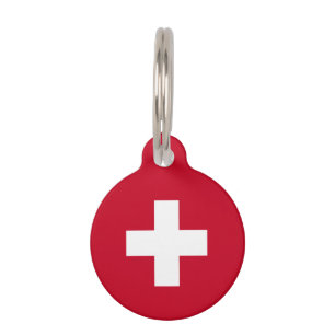 Switzerland Flag Pet Tag