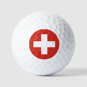 Switzerland flag phone case golf balls