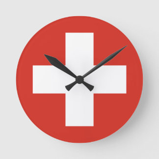 Switzerland flag phone case round clock