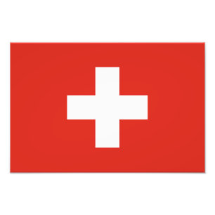 Switzerland Flag Photo Print