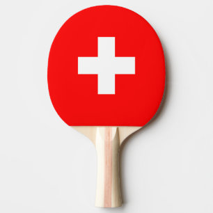 Switzerland Flag Ping Pong Paddle