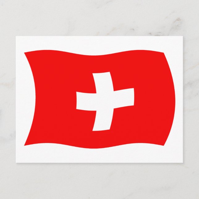 Switzerland Flag Postcard (Front)