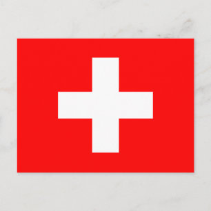 Switzerland Flag Postcard