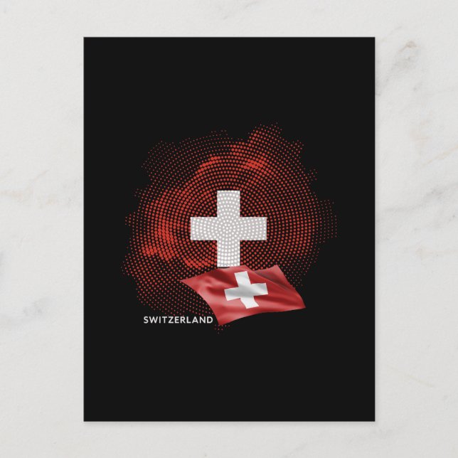 Switzerland flag postcard (Front)