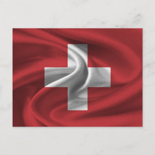 Switzerland Flag Postcard