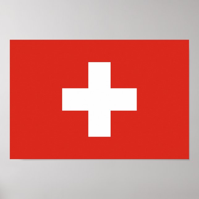 Switzerland Flag Poster (Front)