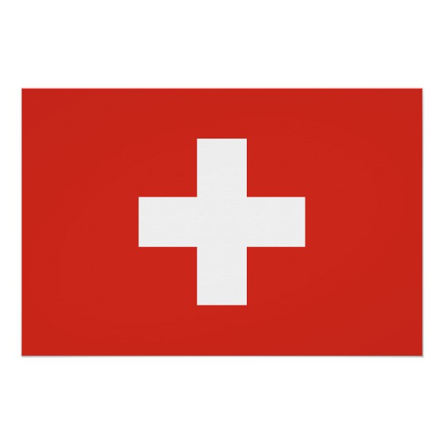 Switzerland Flag Poster (Front)