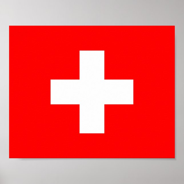Switzerland Flag Poster (Front)