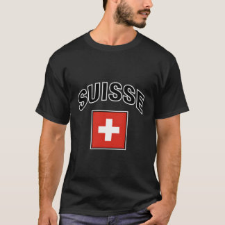 Switzerland Flag Proud Swiss In French T-Shirt