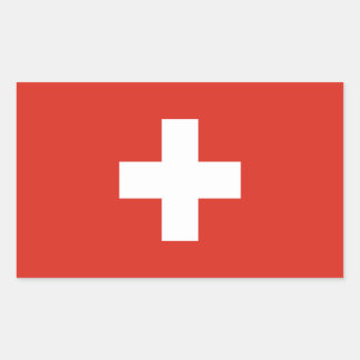 Switzerland Flag Rectangular Sticker