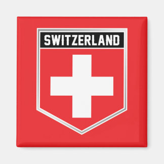 Switzerland Flag Shield Magnet