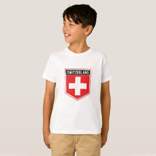 Switzerland Flag Shield T-Shirt