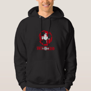 Switzerland Flag Soccer Ball Pride Swiss Football Hoodie