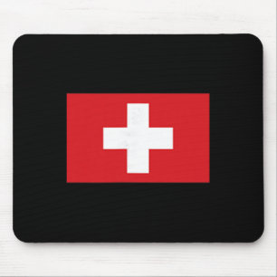 Switzerland Flag Swiss Apparel Hiking Skiing Men W Mouse Pad