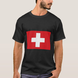Switzerland Flag Swiss Apparel Hiking Skiing Men W T-Shirt