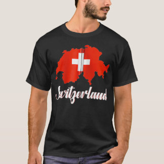 Switzerland Flag Swiss Men Women Kids Zip  T-Shirt