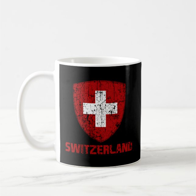 Switzerland Flag Swiss Pride International Country Coffee Mug (Left)