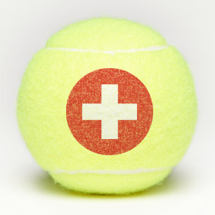Switzerland Flag Tennis Balls