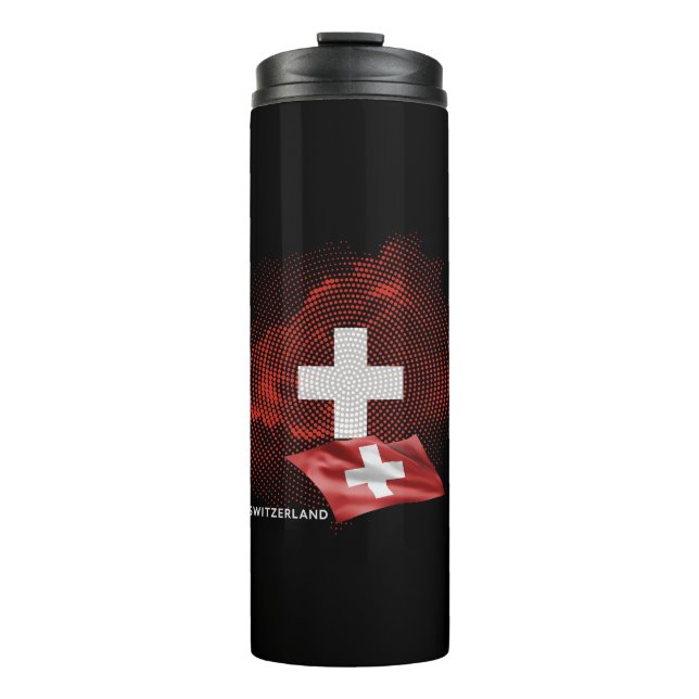 Switzerland flag thermal tumbler (Front)