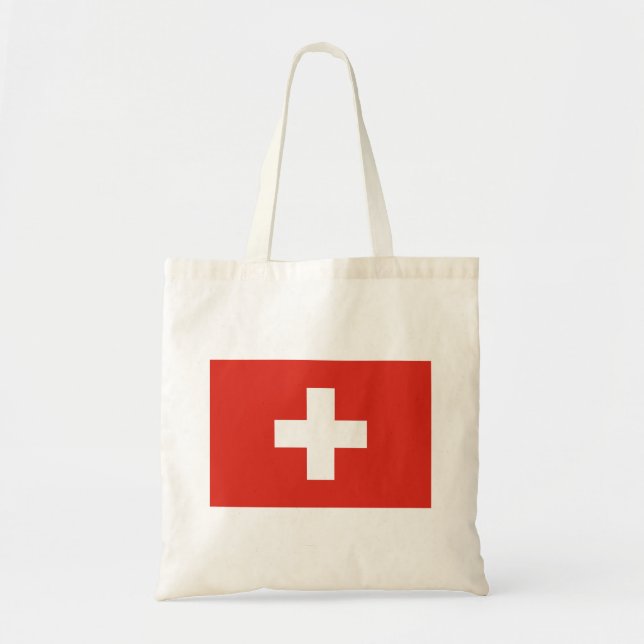 Switzerland Flag Tote Bag (Front)