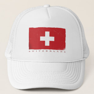 SWITZERLAND FLAG TRUCKER HAT