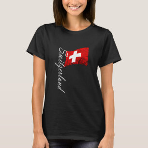 Switzerland Flag Vintage Swiss Flag Schweiz Swiss T-Shirt