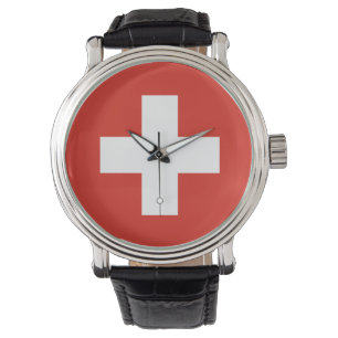Switzerland flag watch