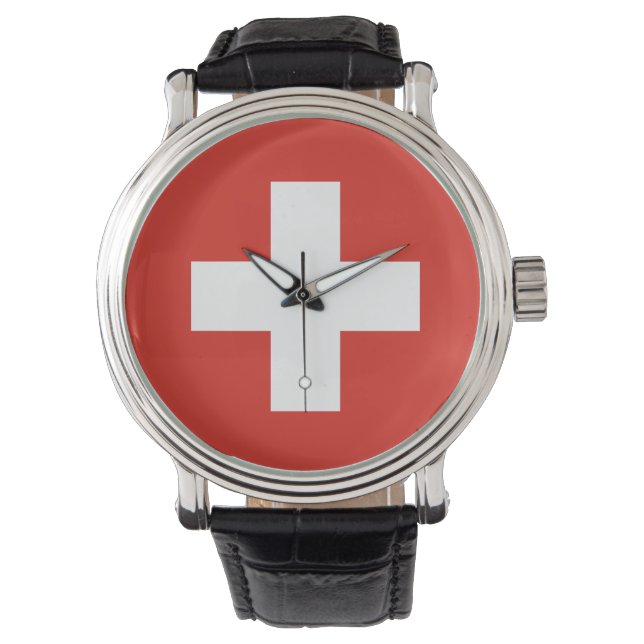 Switzerland flag watch (Front)