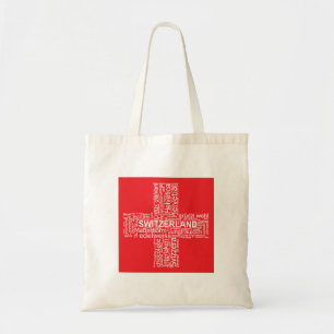 Switzerland Flag Word Cloud Tote Bag