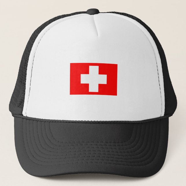 Switzerland flag World cup Football Trucker Hat (Front)