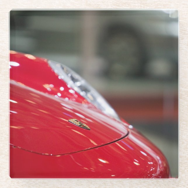 SWITZERLAND, GENEVA: 75th Annual Geneva Auto 2 Glass Coaster (Front)