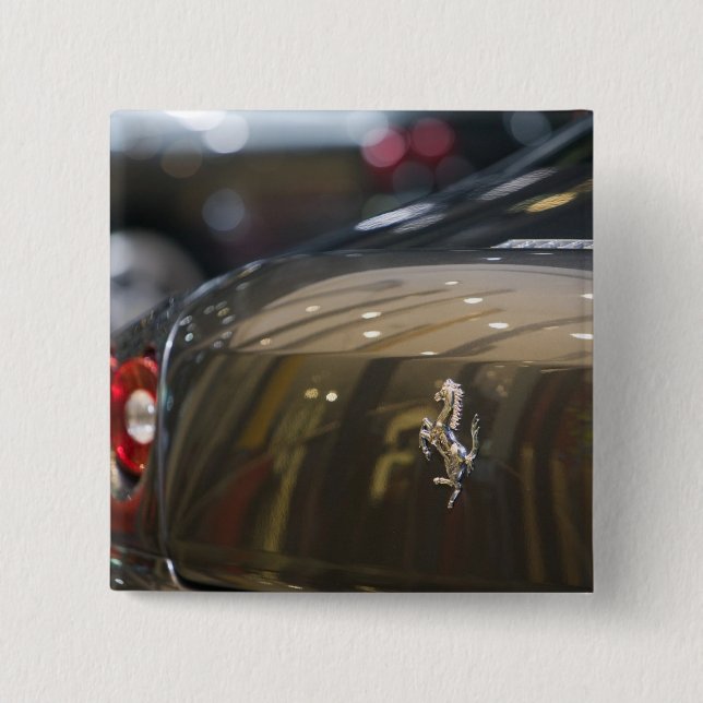 SWITZERLAND, GENEVA: 75th Annual Geneva Auto 3 15 Cm Square Badge (Front)