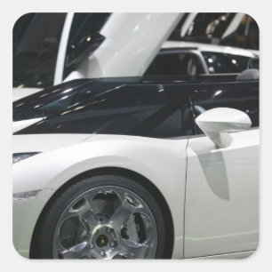 SWITZERLAND, GENEVA: 75th Annual Geneva Auto 9 Square Sticker