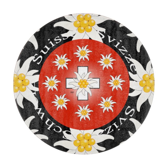 Switzerland Glasbrett Cutting Board (Front)