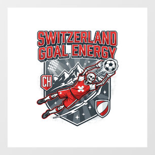 Switzerland Goal Energy Skeleton Striker Nations B