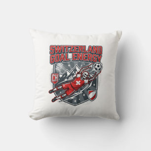 Switzerland Goal Energy Skeleton Striker Nations B Cushion
