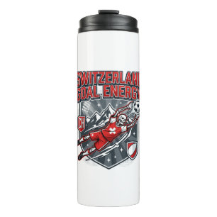 Switzerland Goal Energy Skeleton Striker Nations B Thermal Tumbler