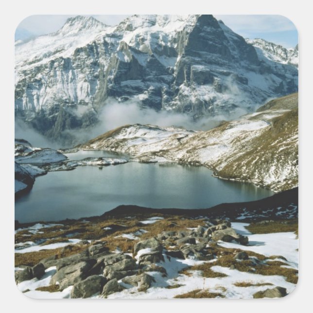 Switzerland, Grindelwald, Bernese Alps, View Square Sticker (Front)