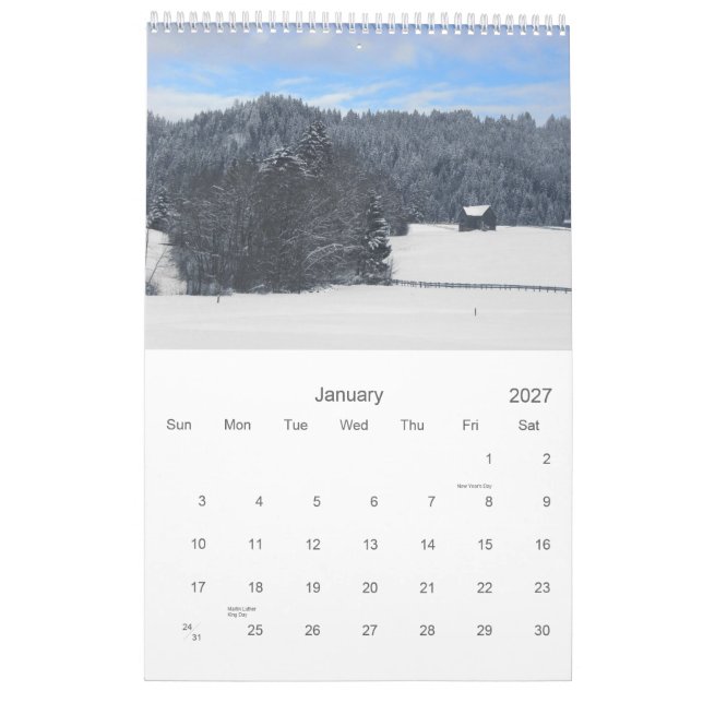 Switzerland in pictures 2012 calendar (Jan 2027)