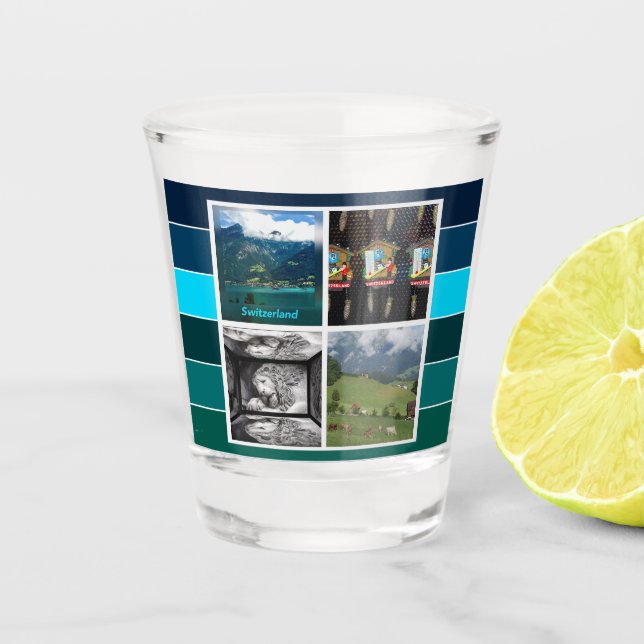 Switzerland in the Summer Shot Glass (Front)