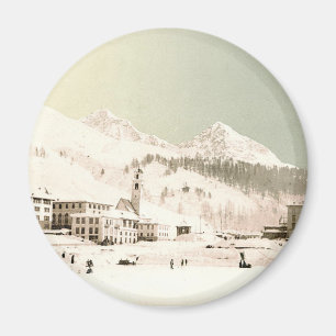 Switzerland in winter magnet