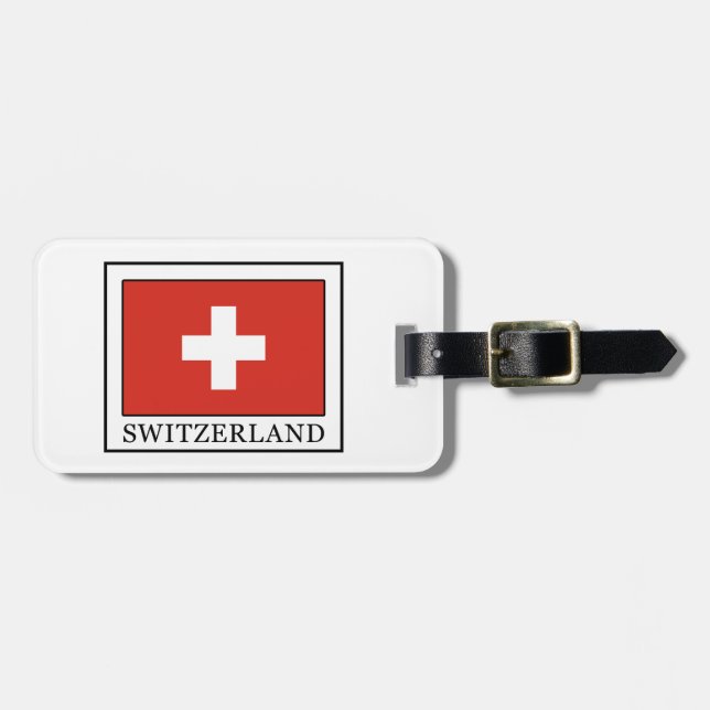 Switzerland Luggage Tag (Front Horizontal)