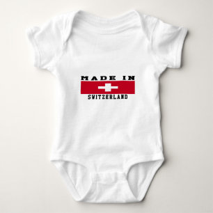 Switzerland Made In Designs Baby Bodysuit