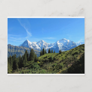 Switzerland Majestic Beautiful Mountains Postcard