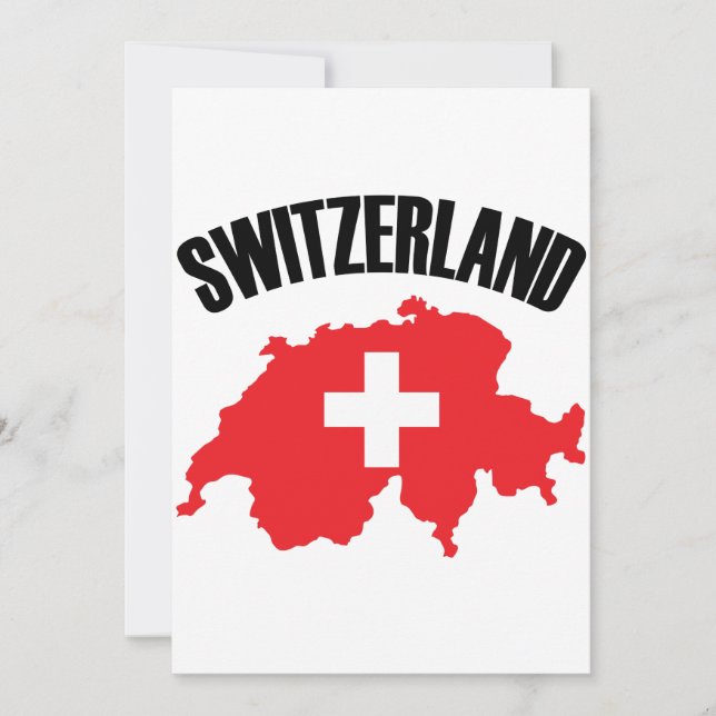 Switzerland Map Flag (Front)
