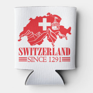 Switzerland Map Flag Since 1291 Mountains Can Cooler