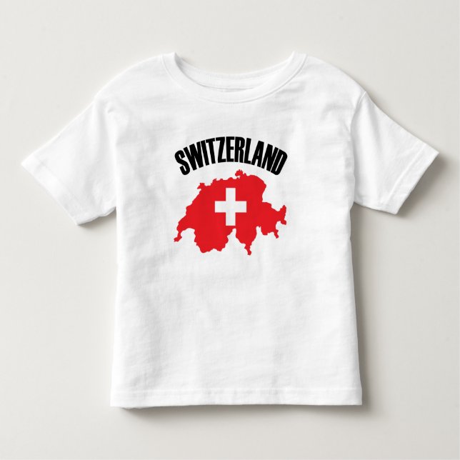 Switzerland Map Flag Toddler T-Shirt (Front)
